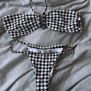 Princess Polly Recycled Black and White Swim Set